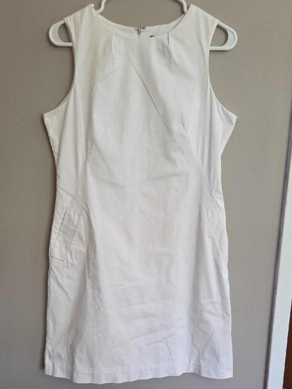 Kenar White Women's Shift Dress